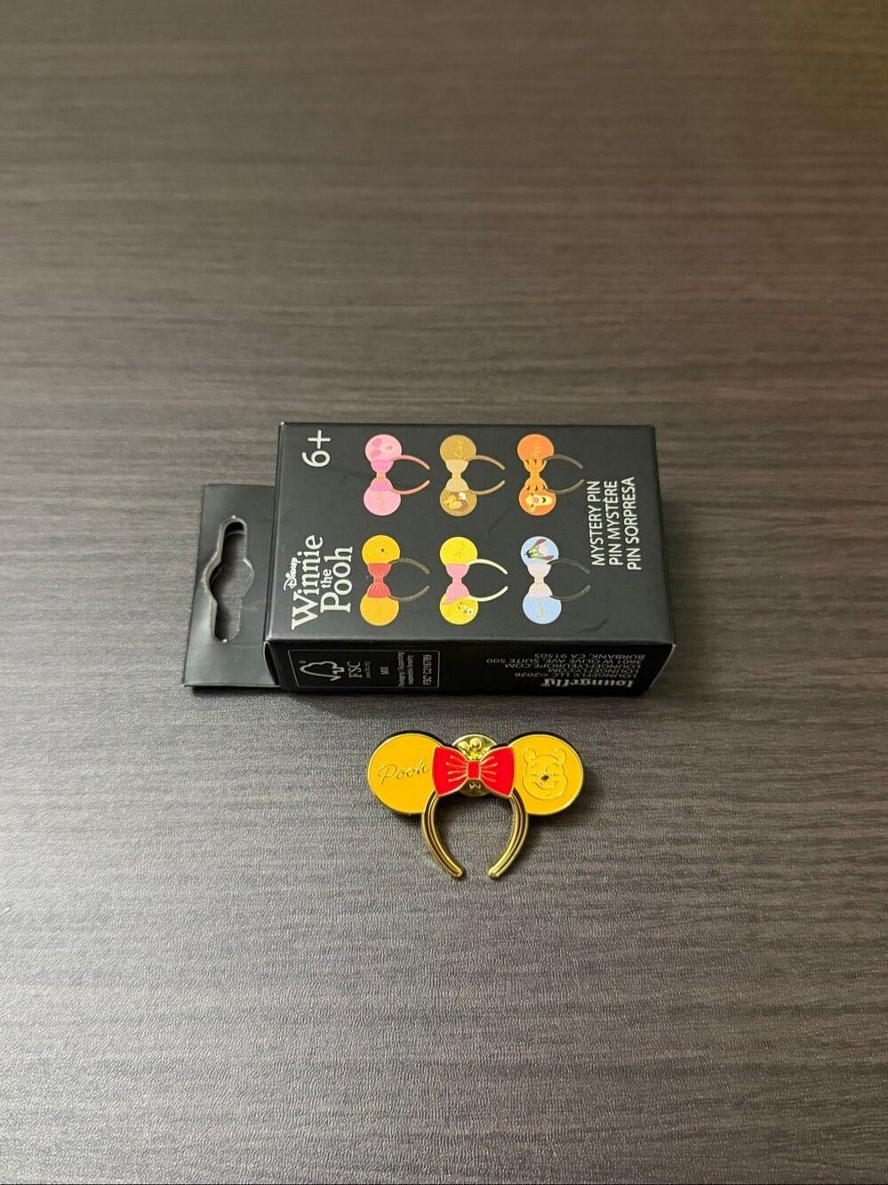 Loungefly Disney Winnie The Pooh Minnie Mouse Ears Enamel Pin - Pooh